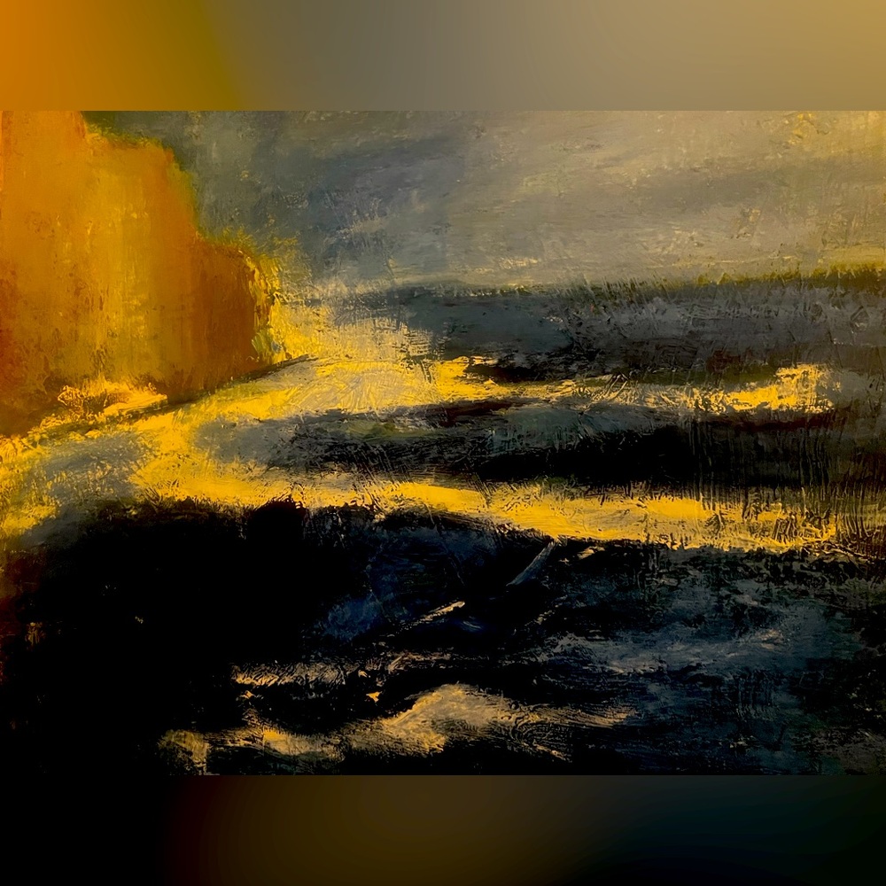 California Coast Oil Painting